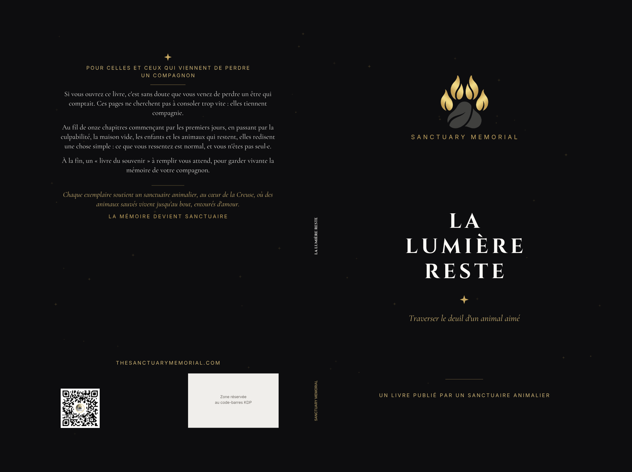 Couverture de l'édition reliée de La lumière reste