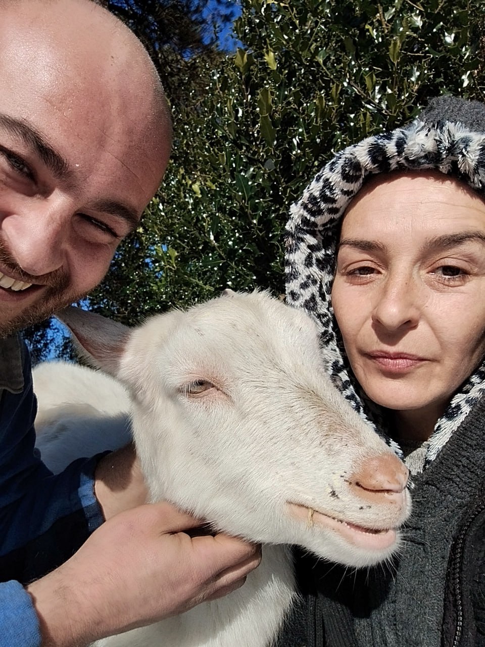 Julien and Émilie at the sanctuary
